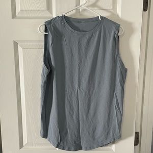 Lululemon Women’s muscle tank, cotton, sky blue, size 8